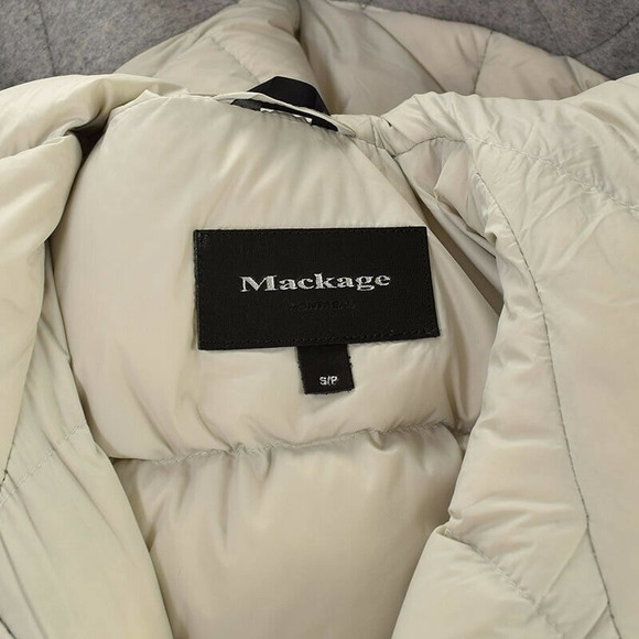 MACKAGE Gray ALEXA Fox Trim 800FP Down Parka SMALL - Picture 7 of 7